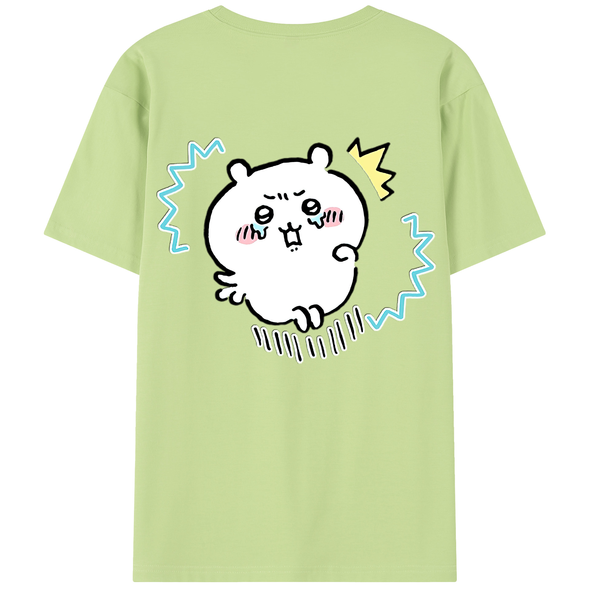 （画像用） ちいかわ ちいかわ Chii-kawa chiikawa 綿100％半袖Tシャツ（背面プリント）